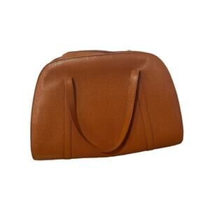 FURLA Tan Cognac Vintage Leather Bag Purse